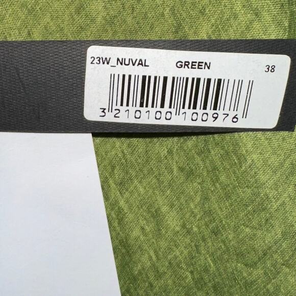 NWT Mes Desmoiselles Nuval Green Cotton Maxi Dress Size 38/US 6 - Picture 5 of 16